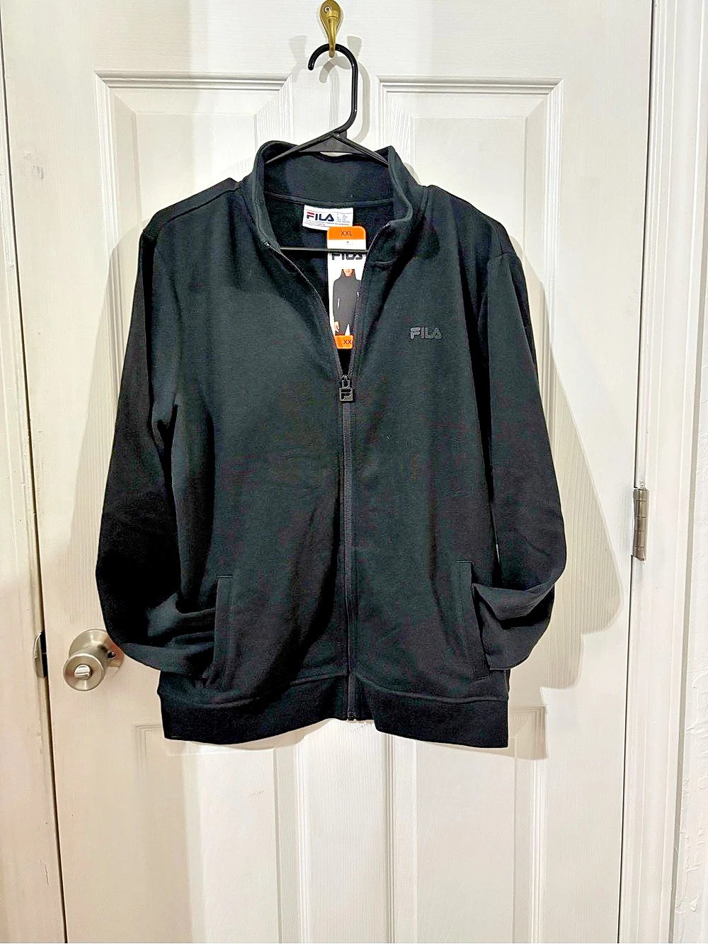 FILA Black Zip Jacket Size XXL NWT
